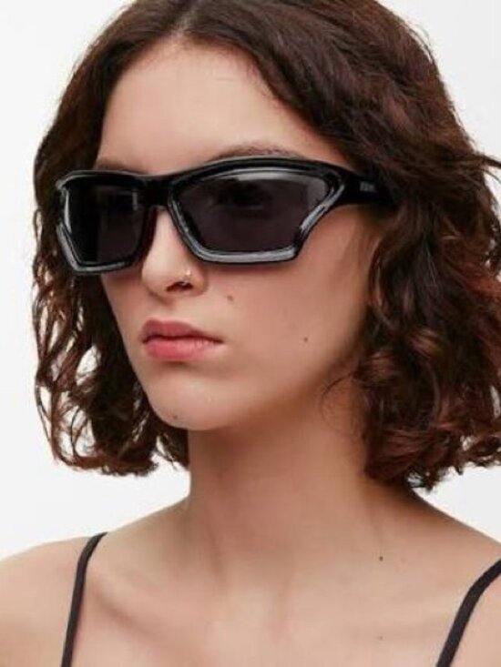 Loewe Women Sunglasses Black Smoke Wraparound LW40143U 01A NEW AUTHENTIC main image 6